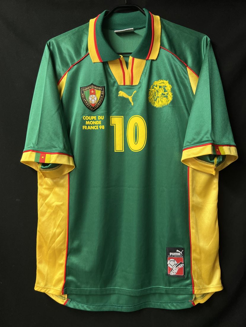 1998 カメルーン代表 H Condition A Size L 10 Mboma フランスw杯プリント Vintage Sports Football Store