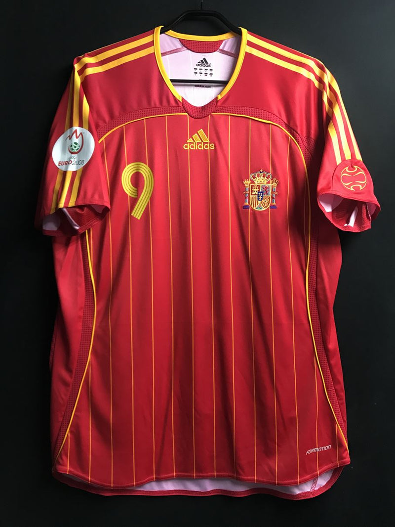 06 スペイン代表(H) 半袖 F・トーレス #9 EURO08予選 選手用-myparla.com