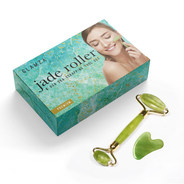 Jade Roller & Gua Sha Massage Tool 0