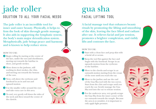 Jade Roller & Gua Sha Massage Tool 7