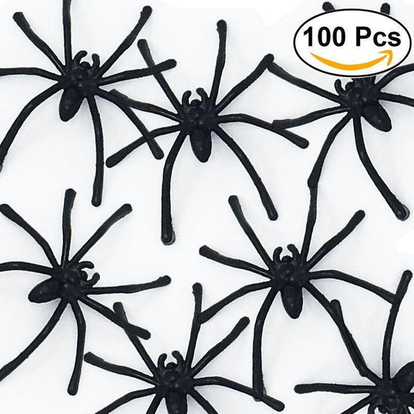 100pcs Fake Spider Halloween 4