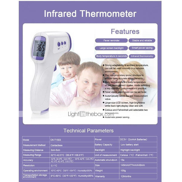 Infrared Thermometer Temperature Gun 4
