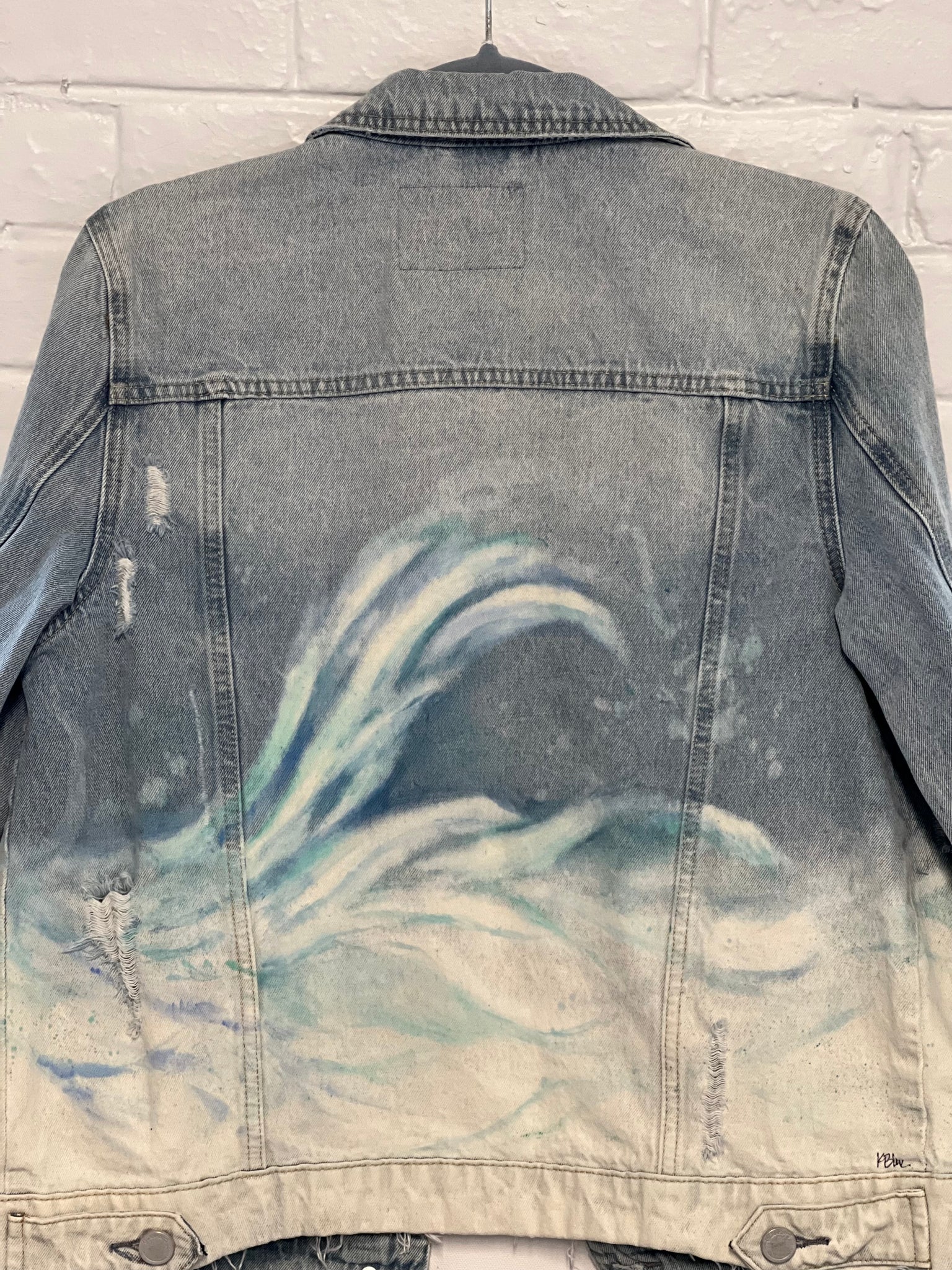 SALE! Denim WAVE Jacket – Katie Blue Art Store