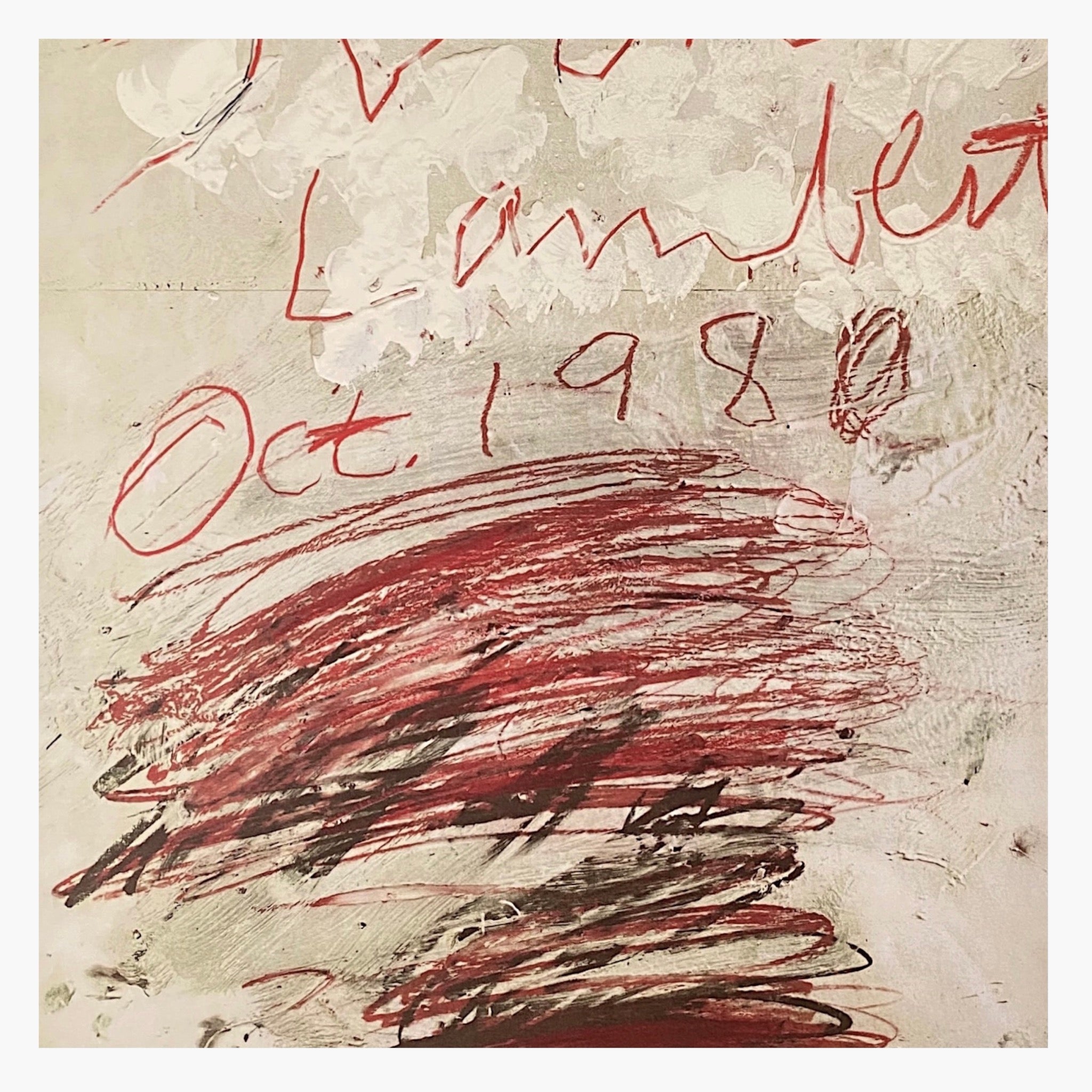 17700円店舗 配送 ベスト商品 Cy Twombly 1980 Artemisia ヴィンテージ