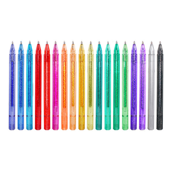 Glitter Gel Pens ZSCM 48 Pack Colored Gel Pens Set 24 Colors Gel