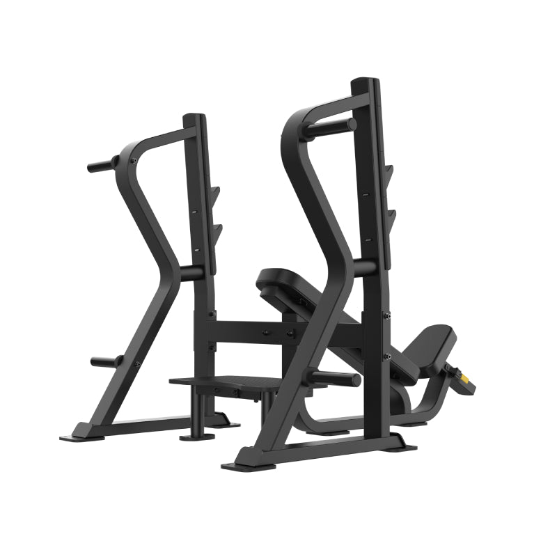 IRON BLACK Incline Olympic Bench Press 7029