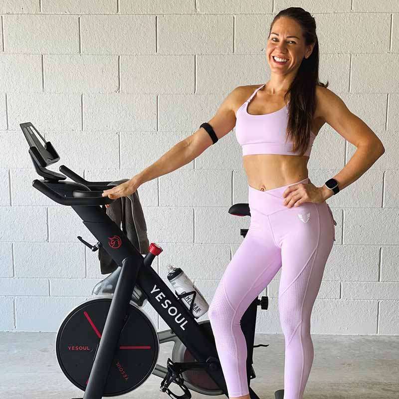 yesoul indoor bike with instgram influencer