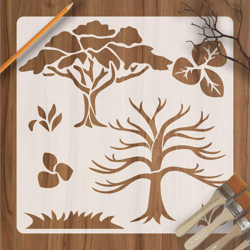 Autumn Tree Stencil