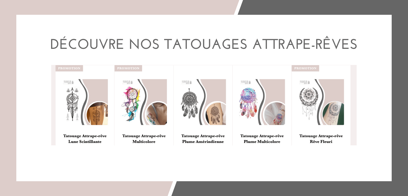 Collection Tatouages Éphémères Attrape-rêve 