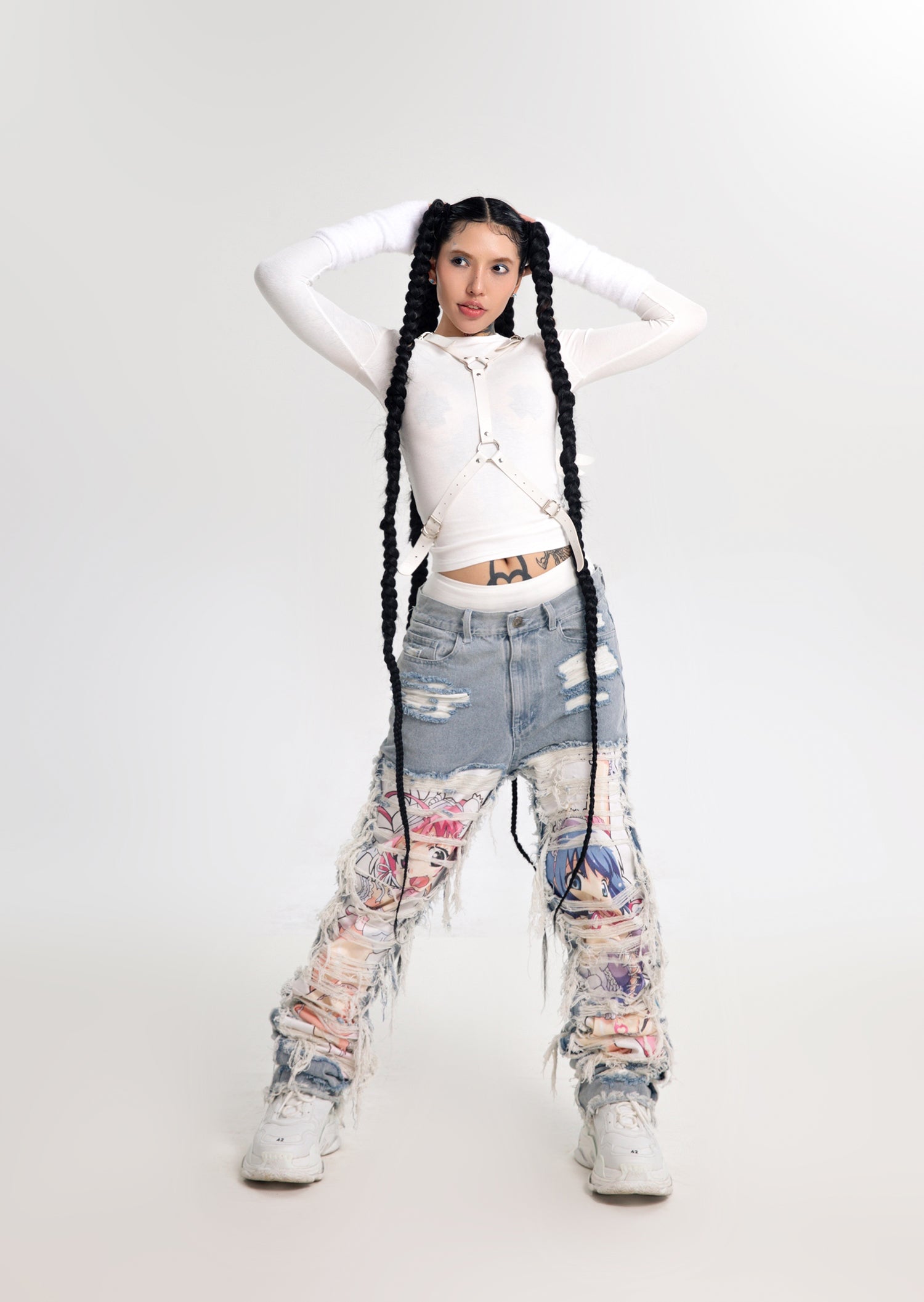 AONE4SURE x ILOVEUIHATEU Denim Pants M | ovale.eu