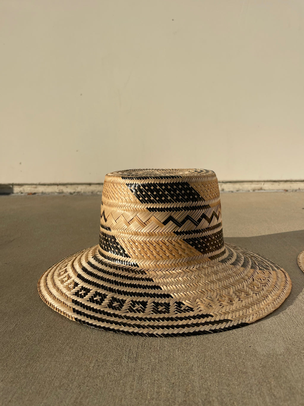 Pearl Detailed Weaved Straw Raffia Large Brim Hat, The Moon Coven