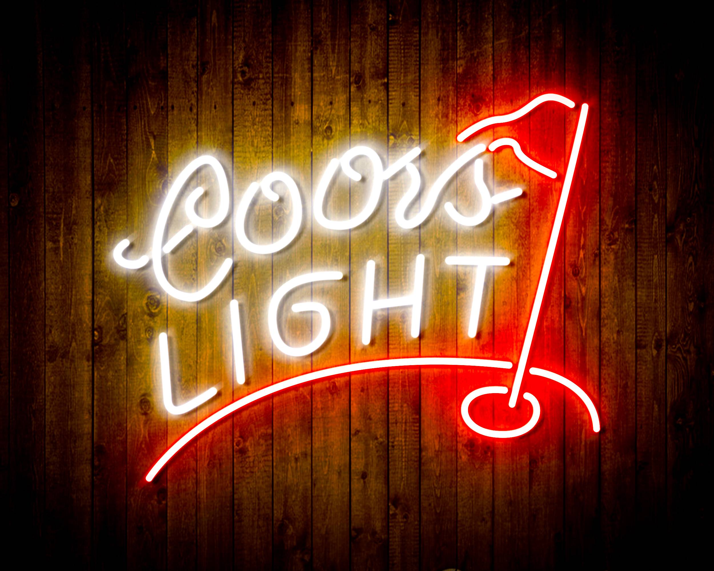Coors Light Golf Course Handmade Neon Flex LED Sign