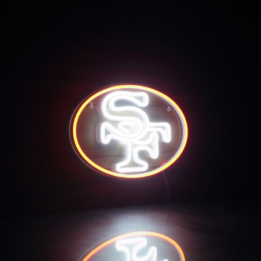 20x16 San Francisco 49ers Go 49ers Neon Sign Light Lamp Visual Beer Bar  L1241