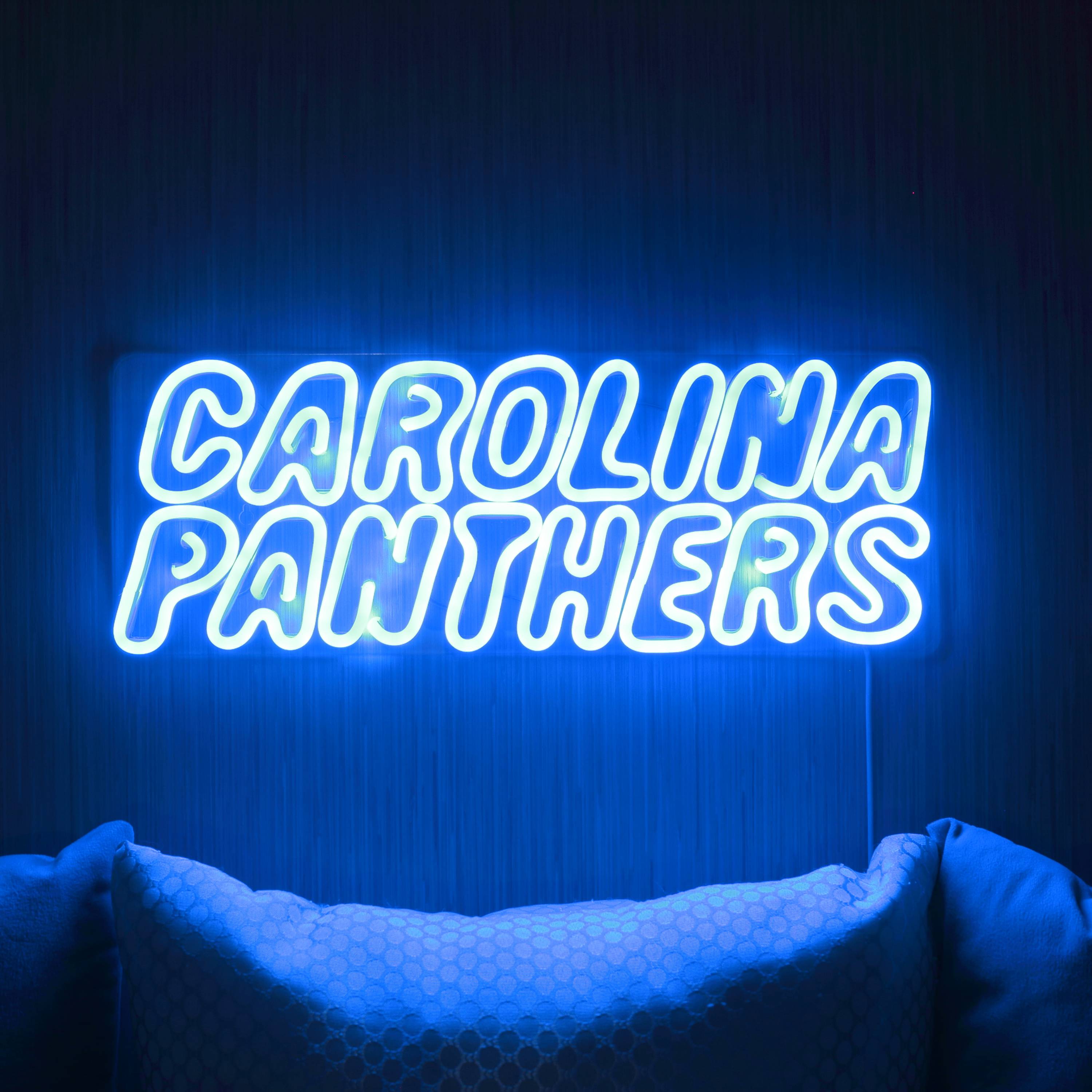 NFL "CAROLINA PANTHERS" Large Flex Neon LED Sign