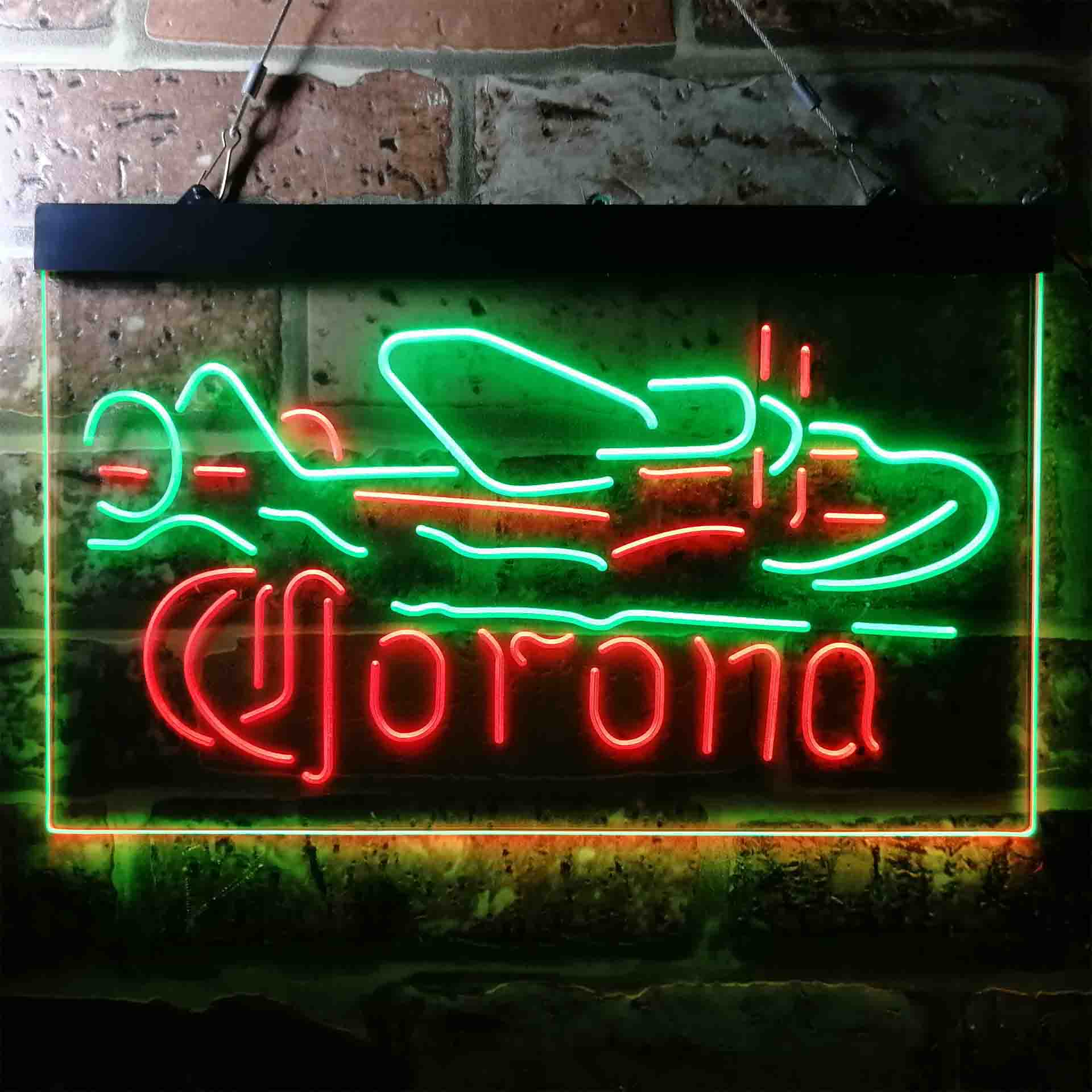 Corona Classic Plane Neon-Like LED Sign - ProLedSign