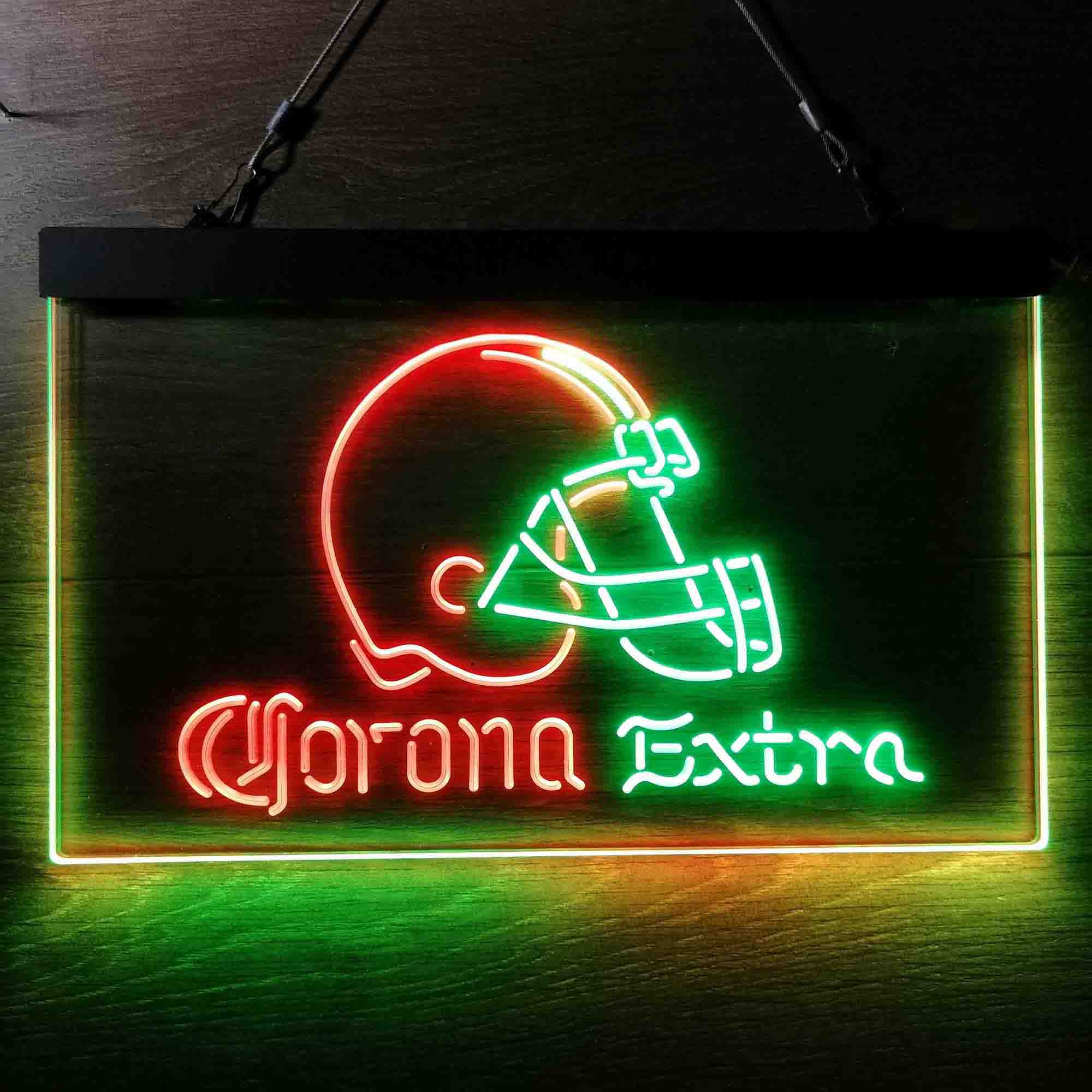 Corona Extra Bar Cleveland Browns Est. 1946 Neon-Like LED Sign