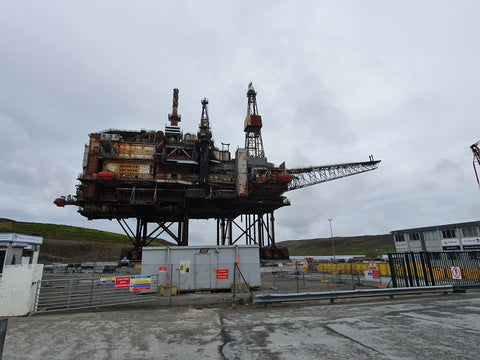 Ninian Northern oil platform, Lerwick harbour, Shetland