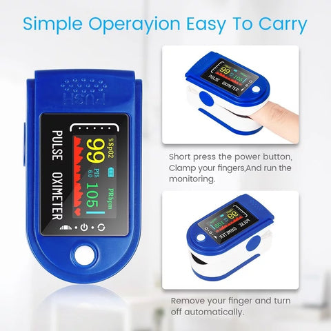 Pulse Oximeter -LK88, Blood Oxygen Saturation Monitor Fingertip Oxygen Meter, O2 Saturation, Pulse Rate (PR) with OLED Digital Display