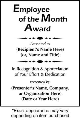 Employee of the Month Award