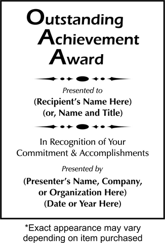 Outstanding Achievement Award