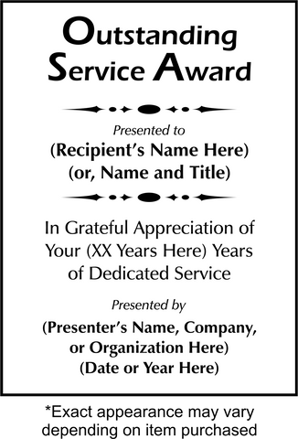 Years of Service Award