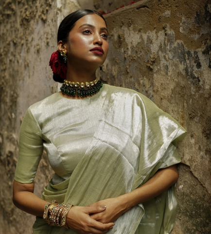 Beautiful Banarasi Saree Blouse designs by Tilfi