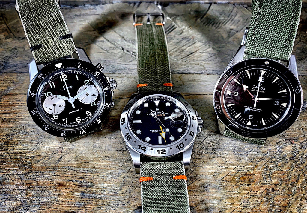 Sinn, rolex explorer ii, and omega seamaster