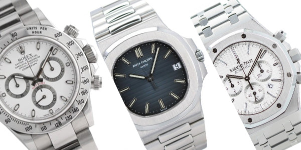 Rolex daytona stainless steel patek philippe nautilus 5711 audemars piguet royal oak chronograph