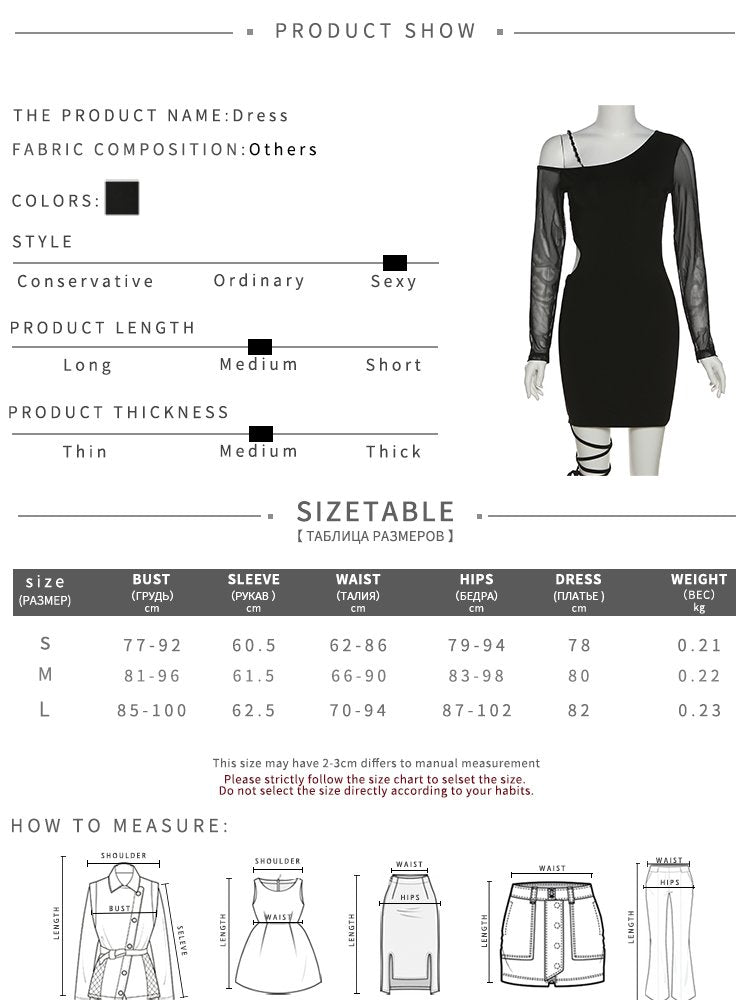 Simple y2k knitted irregular dress - Kaysmar