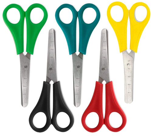 Bulk 5 Inch Kids Safety Scissors 100 pack