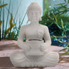 Solar Powered Buddha Statue is powered by a solar panel, the solar-powered garden, indoor LED light absorbs energy from the sun. It will shine up to 6 hours when fully charged. Perfect for any place with direct sunlight such as an outdoor patio, garden, porch, lawn, pathway, driveway. Size: 21cm x 14cm x 28cm. Eco lifestyle online shop 095500300
