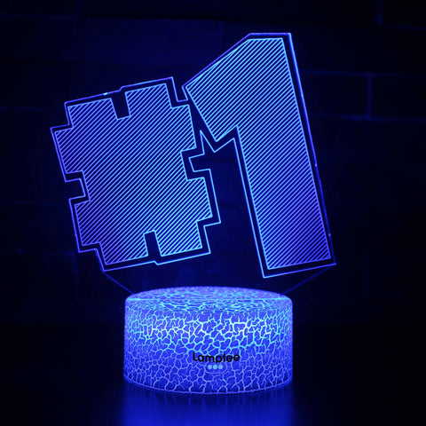 Image of Anime Fortnite Number One #1 3D Illusion Lamp Night Light NL2808