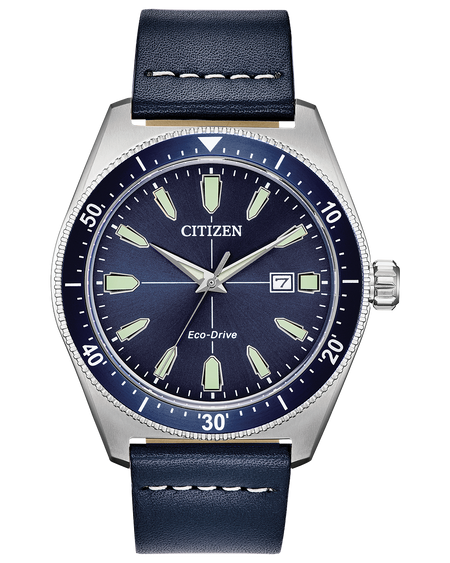 Citizen BTW Blue Dial Stainless Steel Mesh Men's Watch BV1110-51L