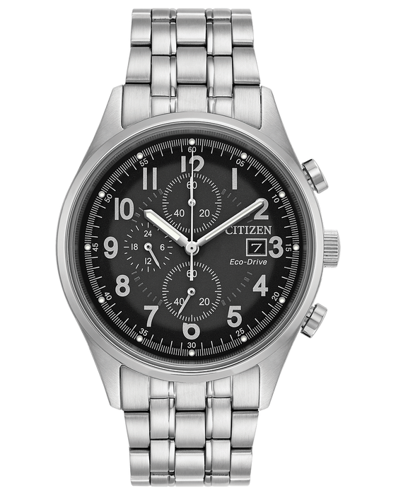 CITIZEN Chandler Black Dial Chronograph Eco-Drive Men's Watch CA0620-5 – On  Time Jewellers