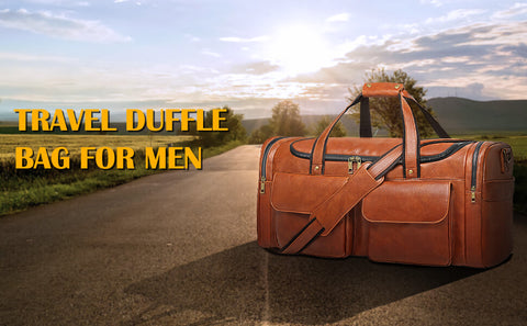 50L travel duffel bag for men