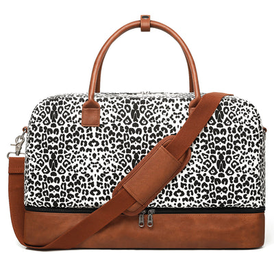 Carry-on Canvas and leather weekender Bag