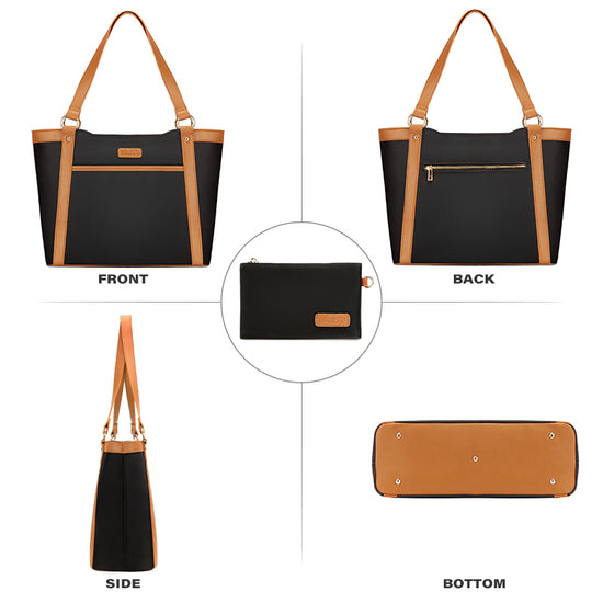 Leather Laptop Tote Bag