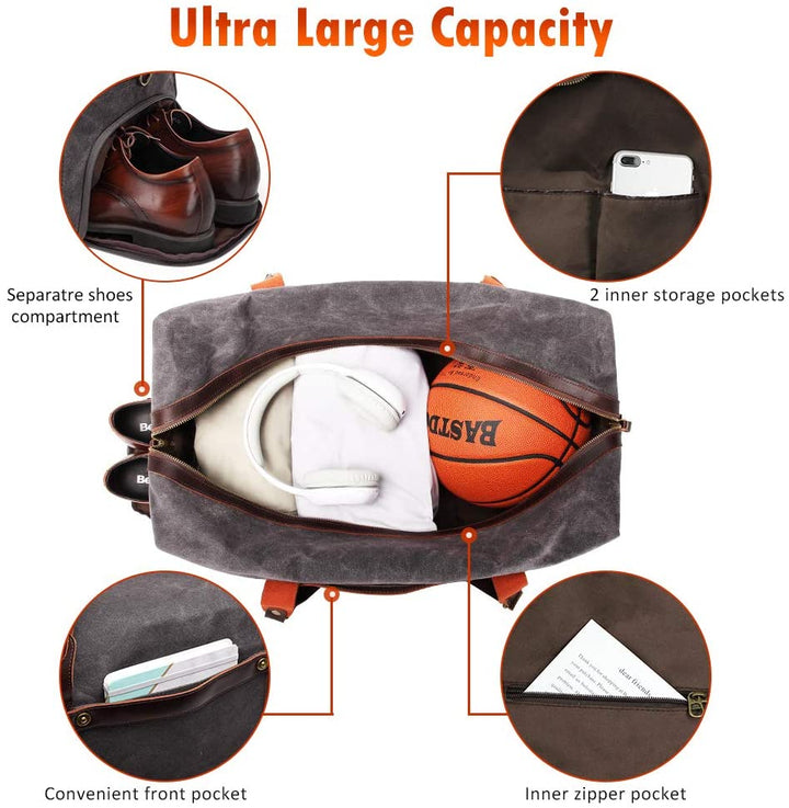 Large Capacity Carryon Gym Duffel Bag – Bosidu