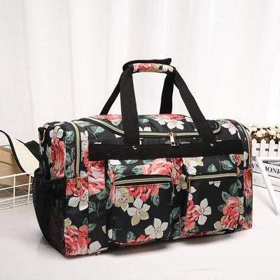 Floral Canvas Travel Bag