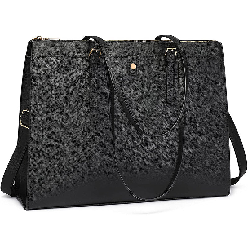 Women’s Black Leather Computer Bag