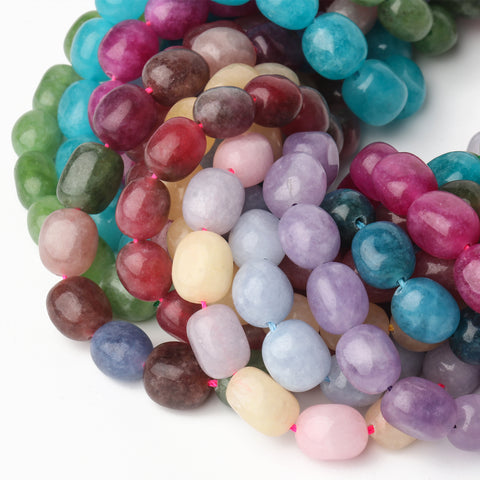 gemstones, beads, and charms