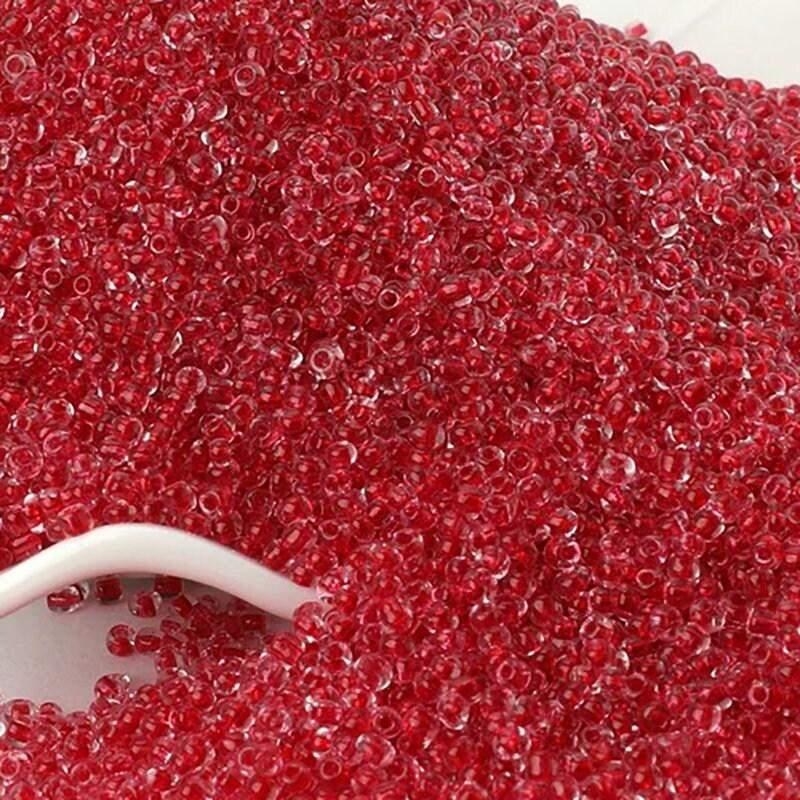 2mm Red Lined Tiny Seed Beads 12/0 ❤️ – RainbowShop for Craft