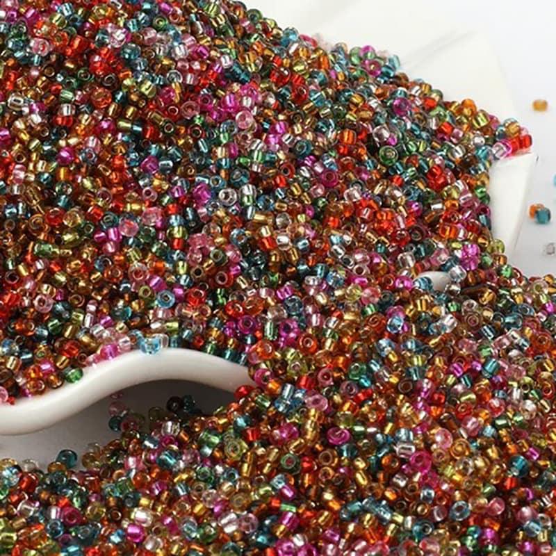 2mm White Lined Transparent Seed Beads 12/0 ⚪ – RainbowShop for Craft