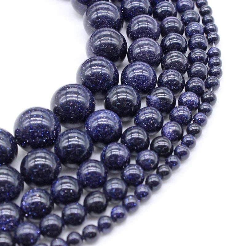 Blue Hematite Beads, 4-10mm
