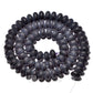 Semiprecious Rondelle Disk Black Agate Beads, Smooth Matte and Faceted 4x6mm 5x8mm, 15.5'' strand 