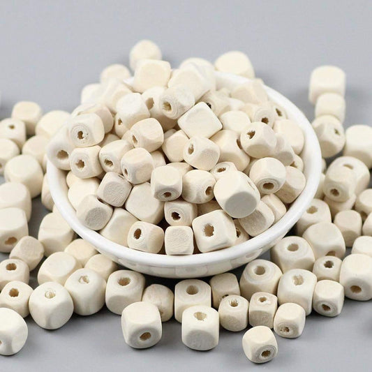 8/10mm Dyed Natural Wood Square Beads with Letters 🌳🔠 – RainbowShop for  Craft
