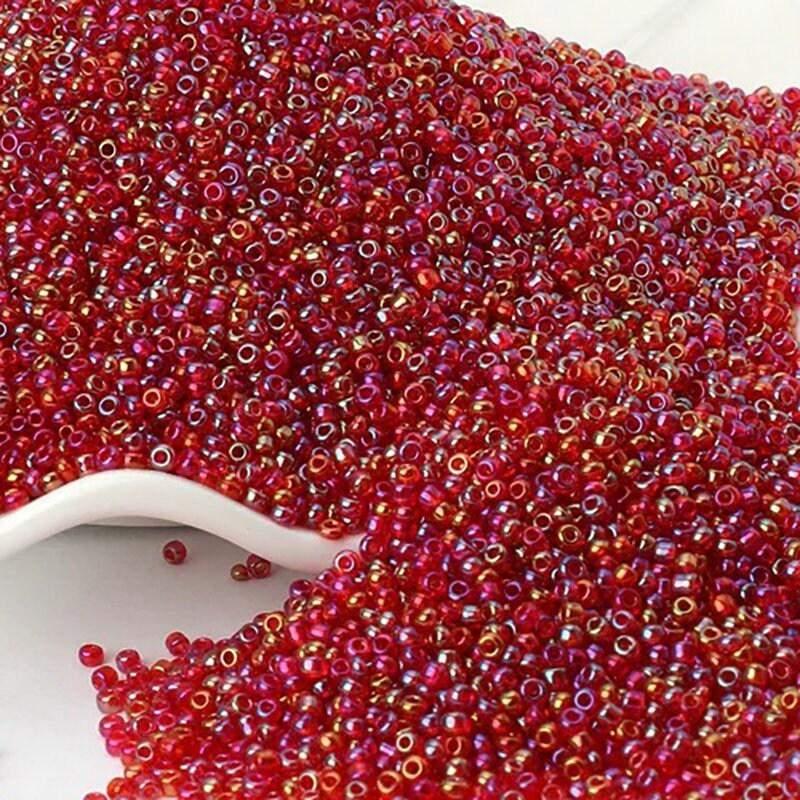 2mm Red Lined Tiny Seed Beads 12/0 ❤️ – RainbowShop for Craft