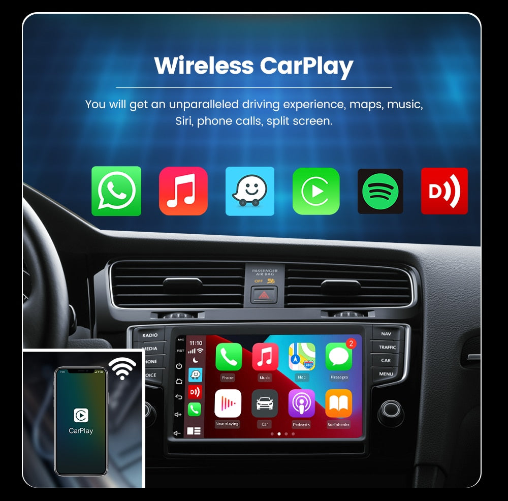 Wired CarPlay Adapter USB Dongle for Android Car Radio with Version 4.2 or  Above, Connection for CarPlay Android Auto Mirroring Compatible with iOS