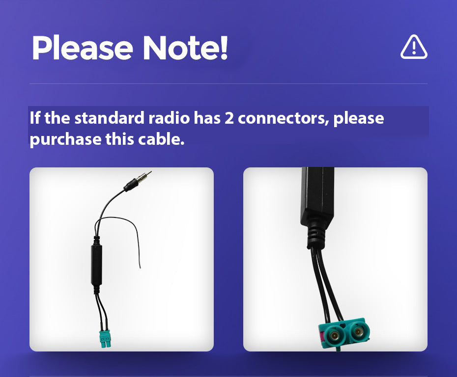 Antenna cable warning