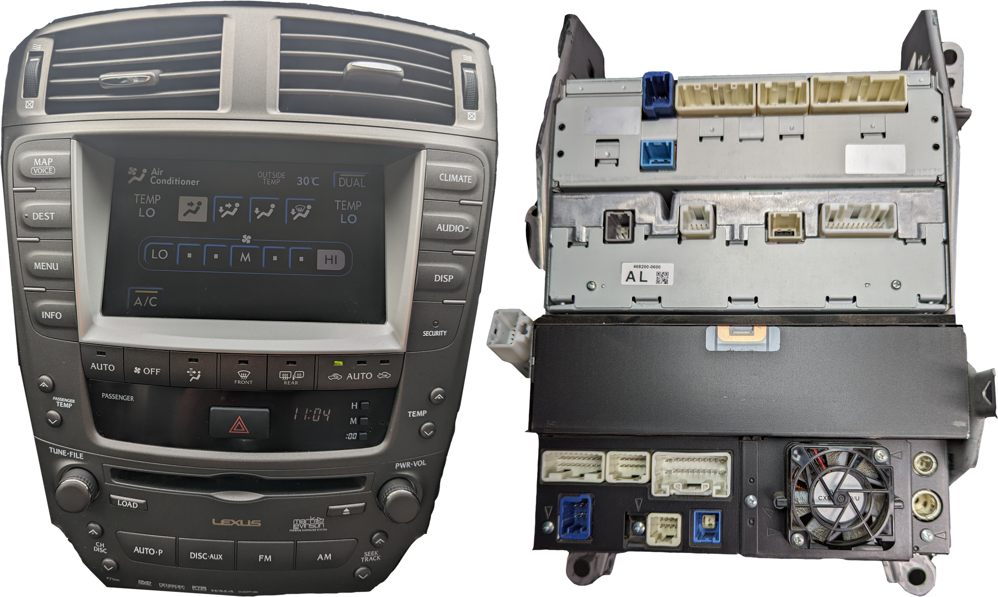 lexus is250 2006 front and back